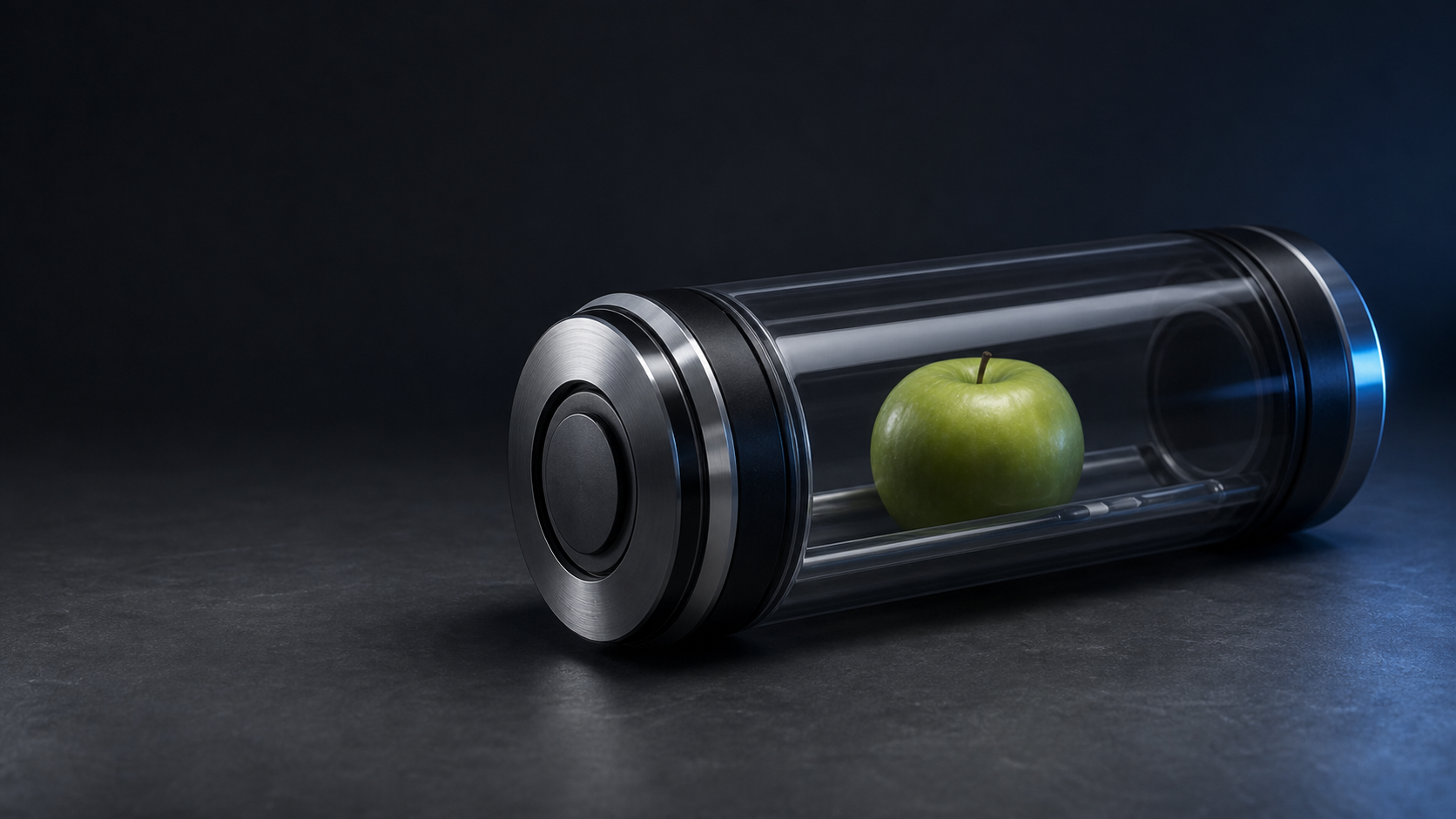 Reusable Altline capsule carrying an apple